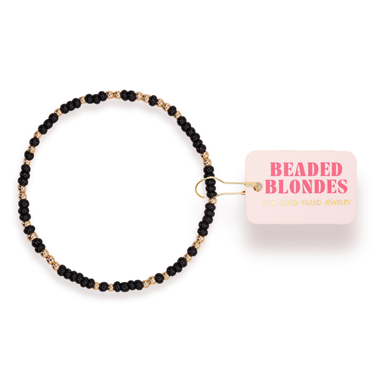 Black Sprinkle: Ext 7.25 inch-bracelets-Beaded Blondes-The Lovely Closet, Women's Fashion Boutique in Alexandria, KY