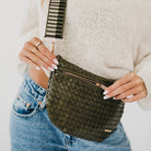 Westlyn Woven Bum Bag - Brown-290 Bag/Handbags-Pretty Simple-The Lovely Closet, Women's Fashion Boutique in Alexandria, KY