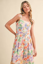 Citrus Splash Jumpsuit-190 Rompers/Jumpsuits/Sets-&MERCI-The Lovely Closet, Women's Fashion Boutique in Alexandria, KY