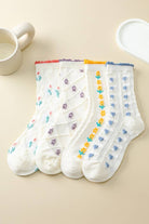 Pretty Petals Socks-280 Accessories-JOSSLYN by wall to wall-The Lovely Closet, Women's Fashion Boutique in Alexandria, KY