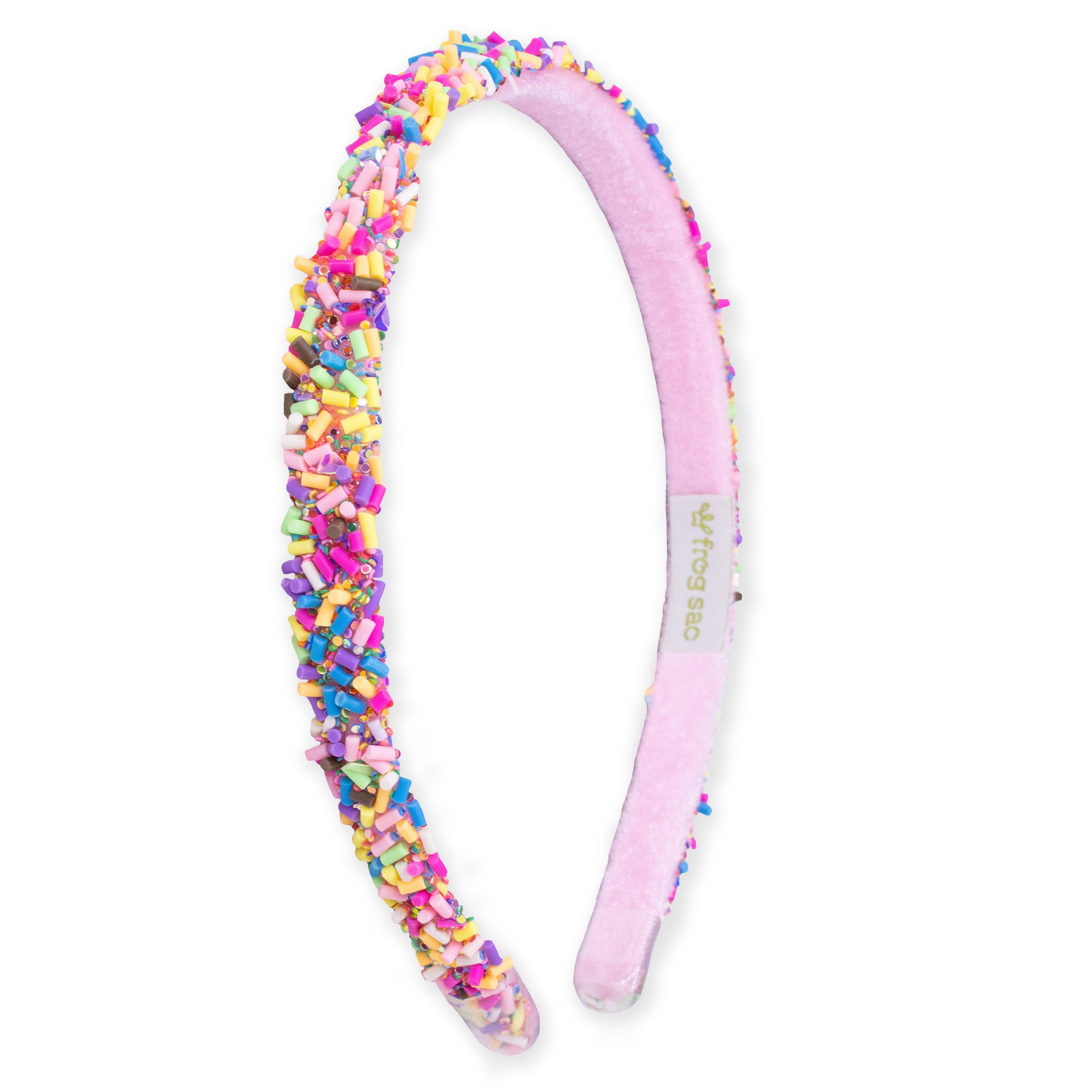 Thin Sprinkle Headband Rainbow-310 Gift-Frog Sac-The Lovely Closet, Women's Fashion Boutique in Alexandria, KY