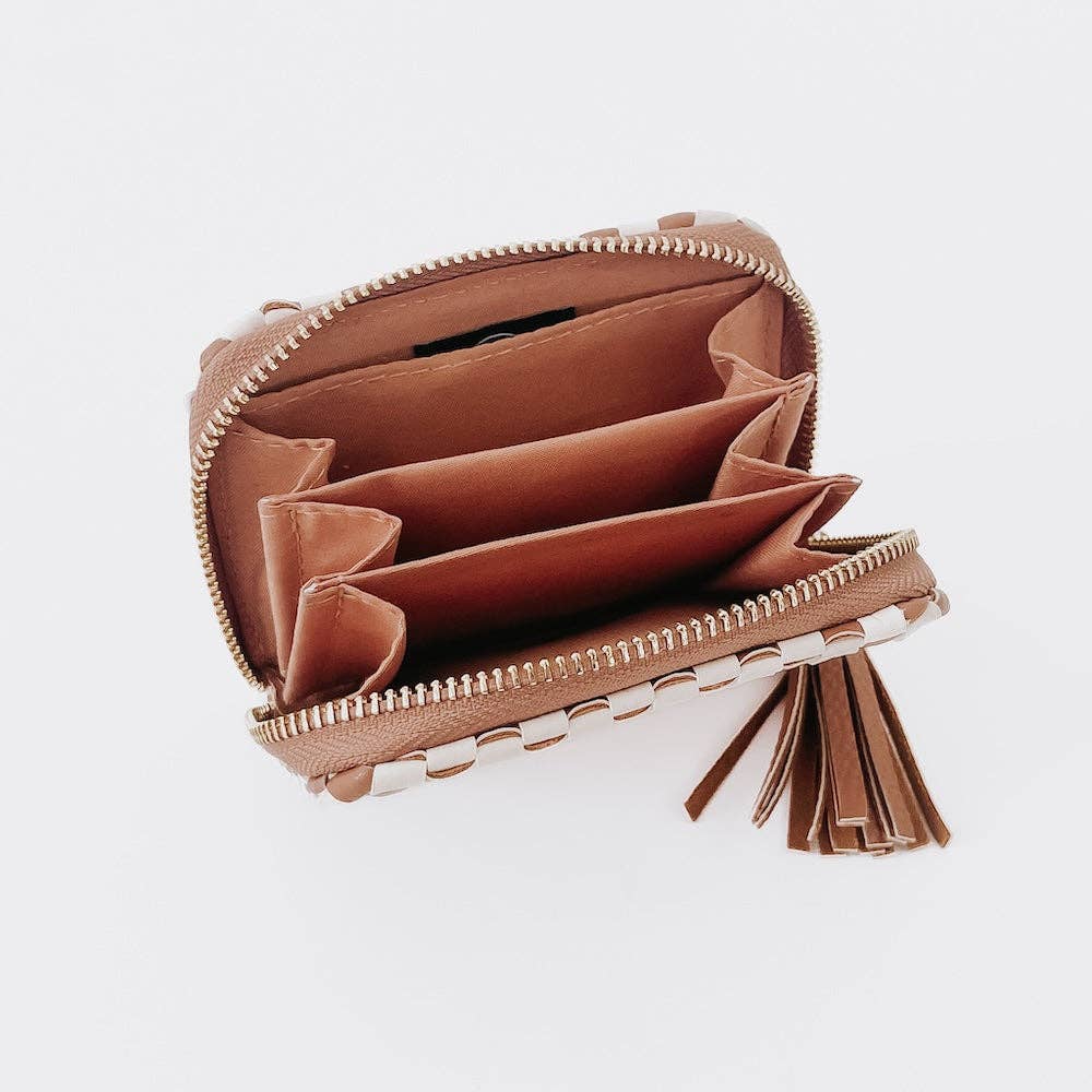 Wynona Woven Wallet - Checkered Brown-280 Accessories-Pretty Simple-The Lovely Closet, Women's Fashion Boutique in Alexandria, KY