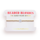 Volleyball Bracelet on Gold: Gold / Standard 6.75 inch-bracelet-Beaded Blondes-The Lovely Closet, Women's Fashion Boutique in Alexandria, KY