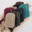 Suede Paris Card Wallet: Chocolate-wallet-Pretty Simple-The Lovely Closet, Women's Fashion Boutique in Alexandria, KY