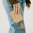 Wynona Woven Wallet - Checkered Brown-280 Accessories-Pretty Simple-The Lovely Closet, Women's Fashion Boutique in Alexandria, KY