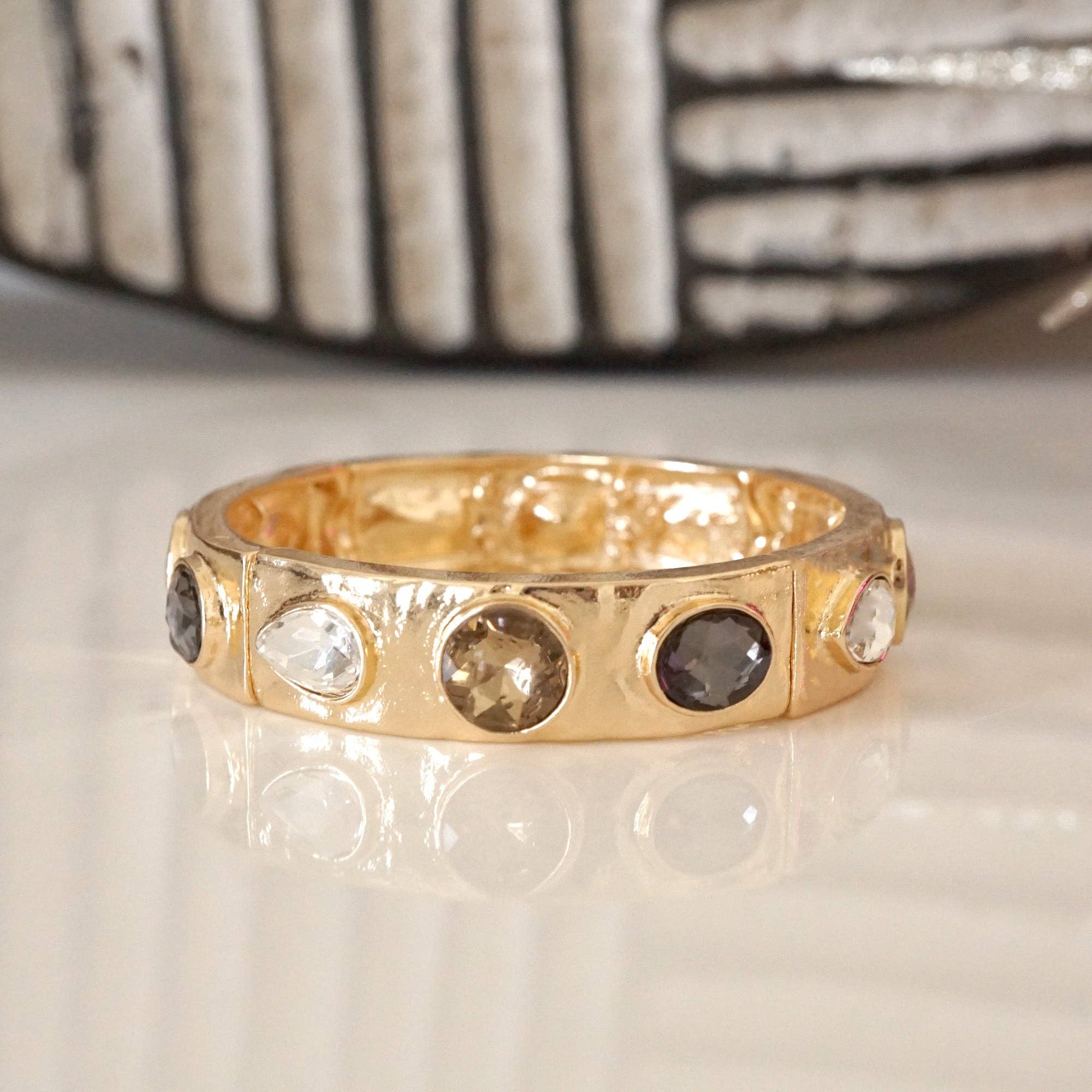 Sparkly Crystal Stretch Bangle Bracelet-250 Jewelry-PennyLine inc-The Lovely Closet, Women's Fashion Boutique in Alexandria, KY