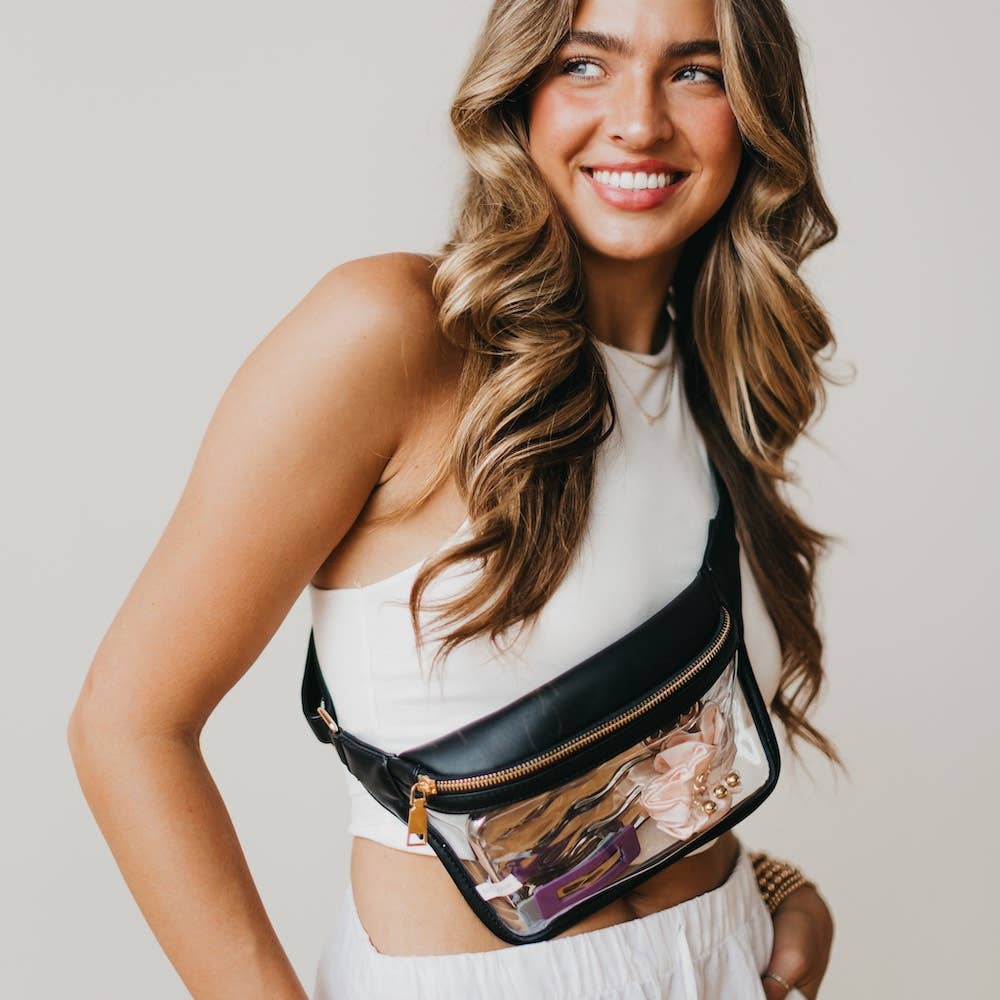 Clara Bum Bag - Black-290 Bag/Handbags-Pretty Simple-The Lovely Closet, Women's Fashion Boutique in Alexandria, KY