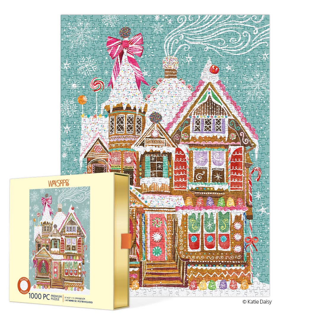 Gingerbread House 1000 Piece Christmas Puzzle-310 Gift-WerkShoppe-The Lovely Closet, Women's Fashion Boutique in Alexandria, KY