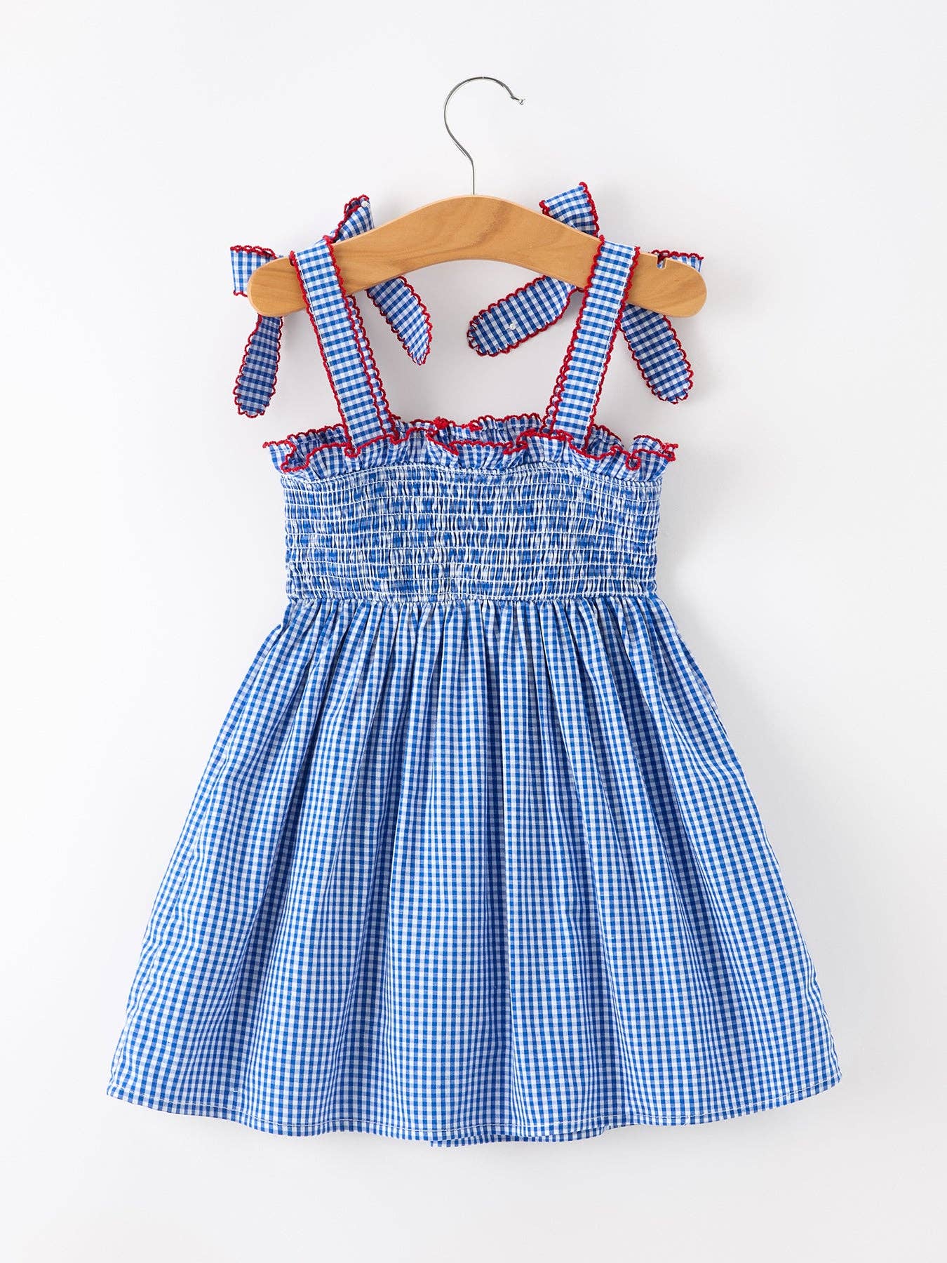 Girls 4th of July Plaid Twirl Dress-360 Carolines Closet-Rylee Faith Designs-The Lovely Closet, Women's Fashion Boutique in Alexandria, KY