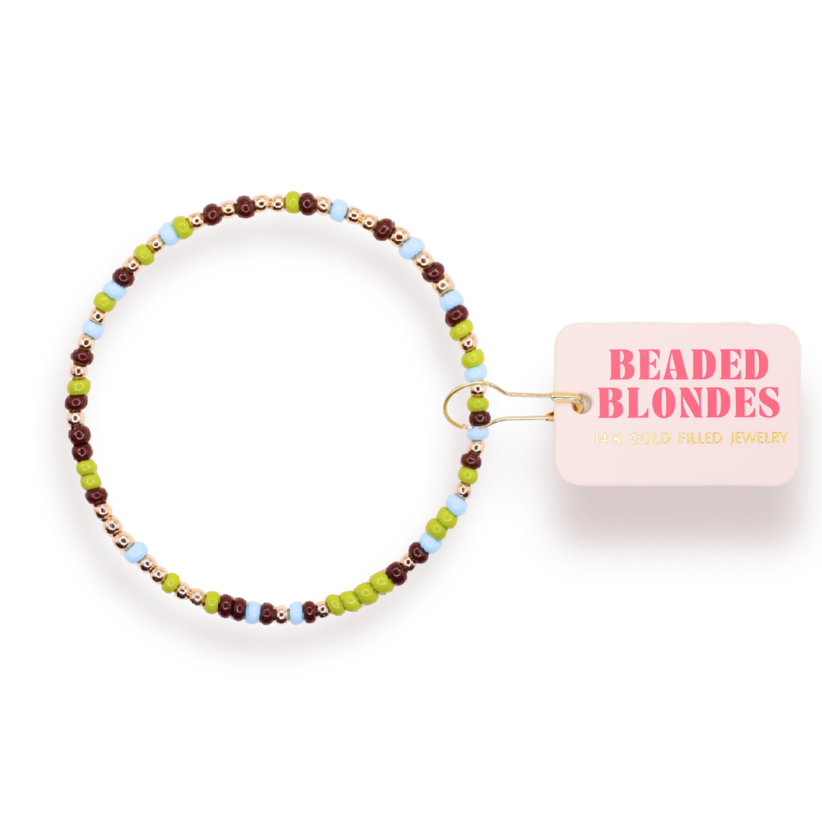 Peaceful Pine Sprinkle: Std 6.75-bracelet-Beaded Blondes-The Lovely Closet, Women's Fashion Boutique in Alexandria, KY