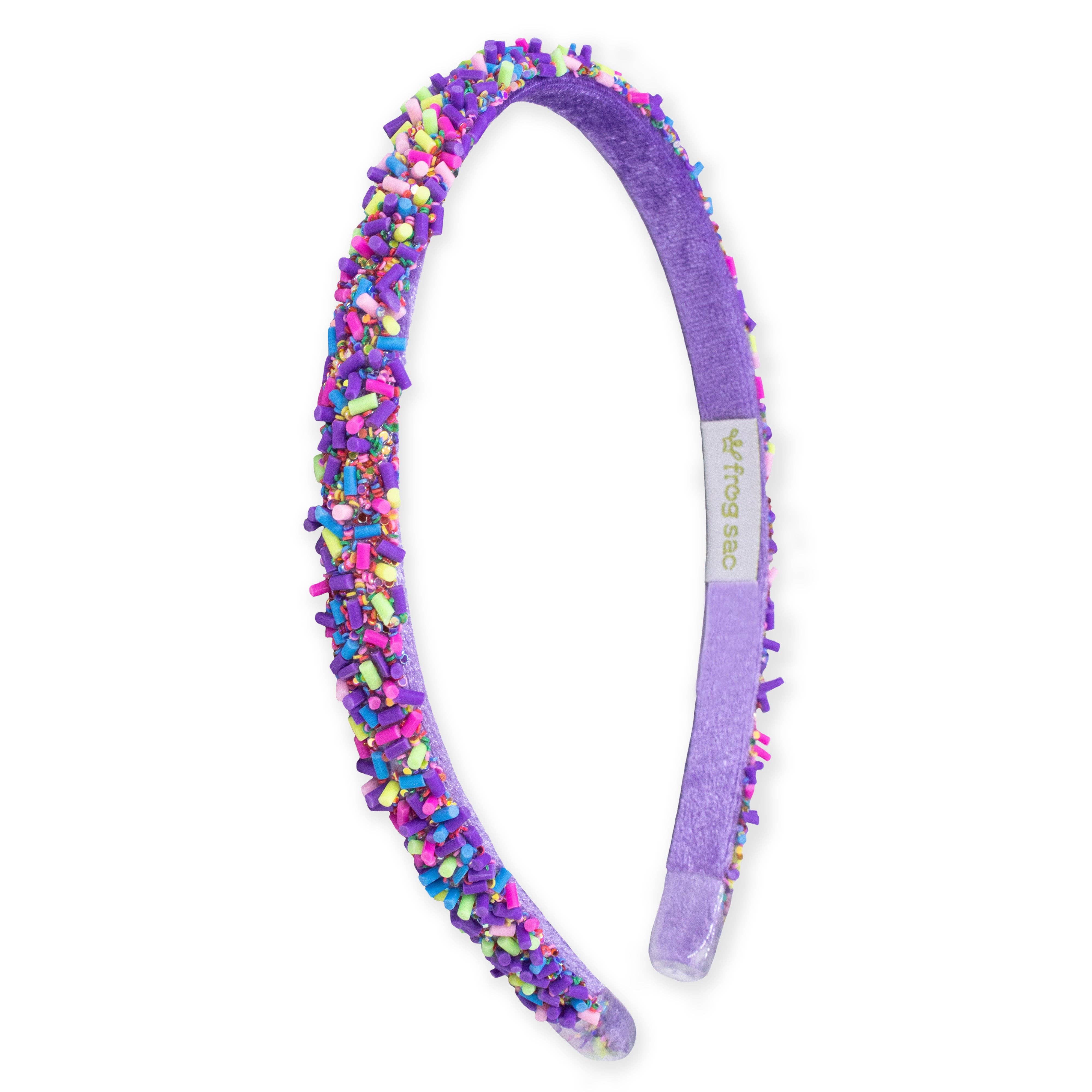 Thin Sprinkle Headband - Purple-310 Gift-Frog Sac-The Lovely Closet, Women's Fashion Boutique in Alexandria, KY