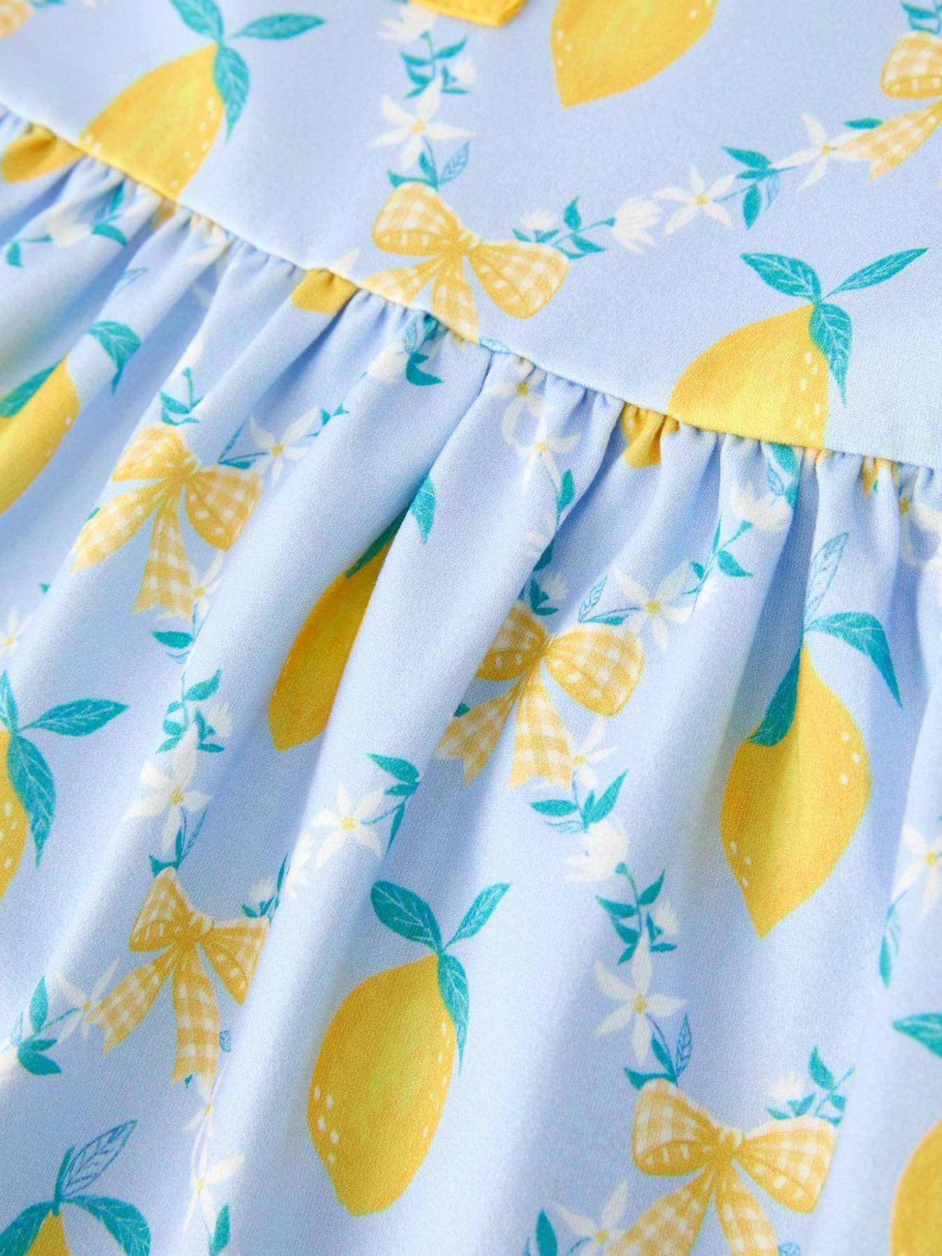 Lemon Floral Print Sleeveless Ruffle Dress-360 Carolines Closet-Rylee Faith Designs-The Lovely Closet, Women's Fashion Boutique in Alexandria, KY