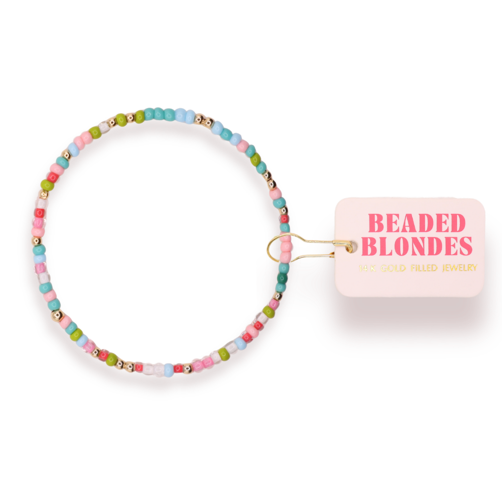 Holiday Cheer Sprinkle Bracelet: Extended 7.25 inch-bracelet-Beaded Blondes-The Lovely Closet, Women's Fashion Boutique in Alexandria, KY