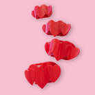 Flat Hair Clip | Medium | Red Heart to Heart-300 Headwear-TELETIES-The Lovely Closet, Women's Fashion Boutique in Alexandria, KY