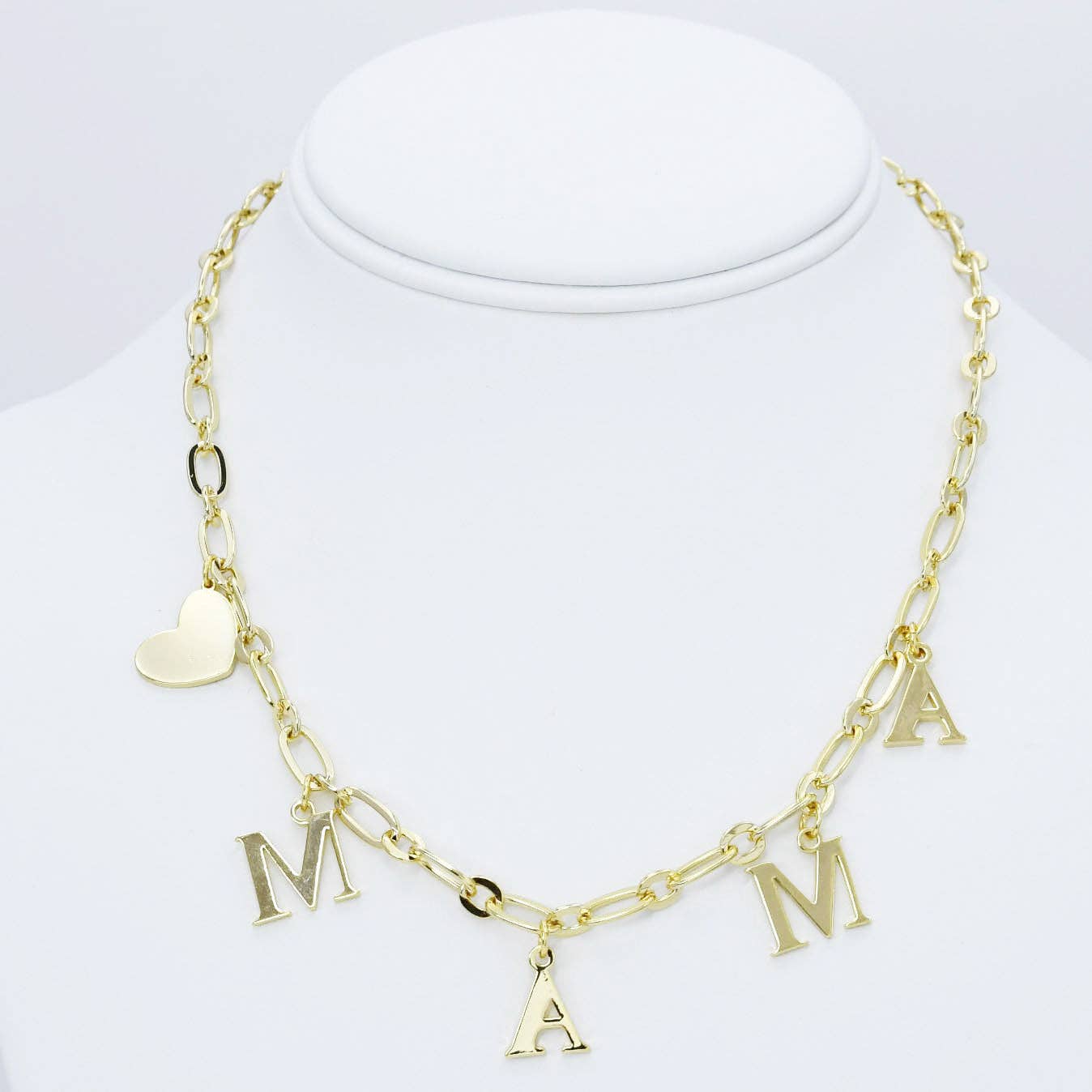 Mama Charm Gold Necklace-250 Jewelry-Treasure Jewels Inc.-The Lovely Closet, Women's Fashion Boutique in Alexandria, KY