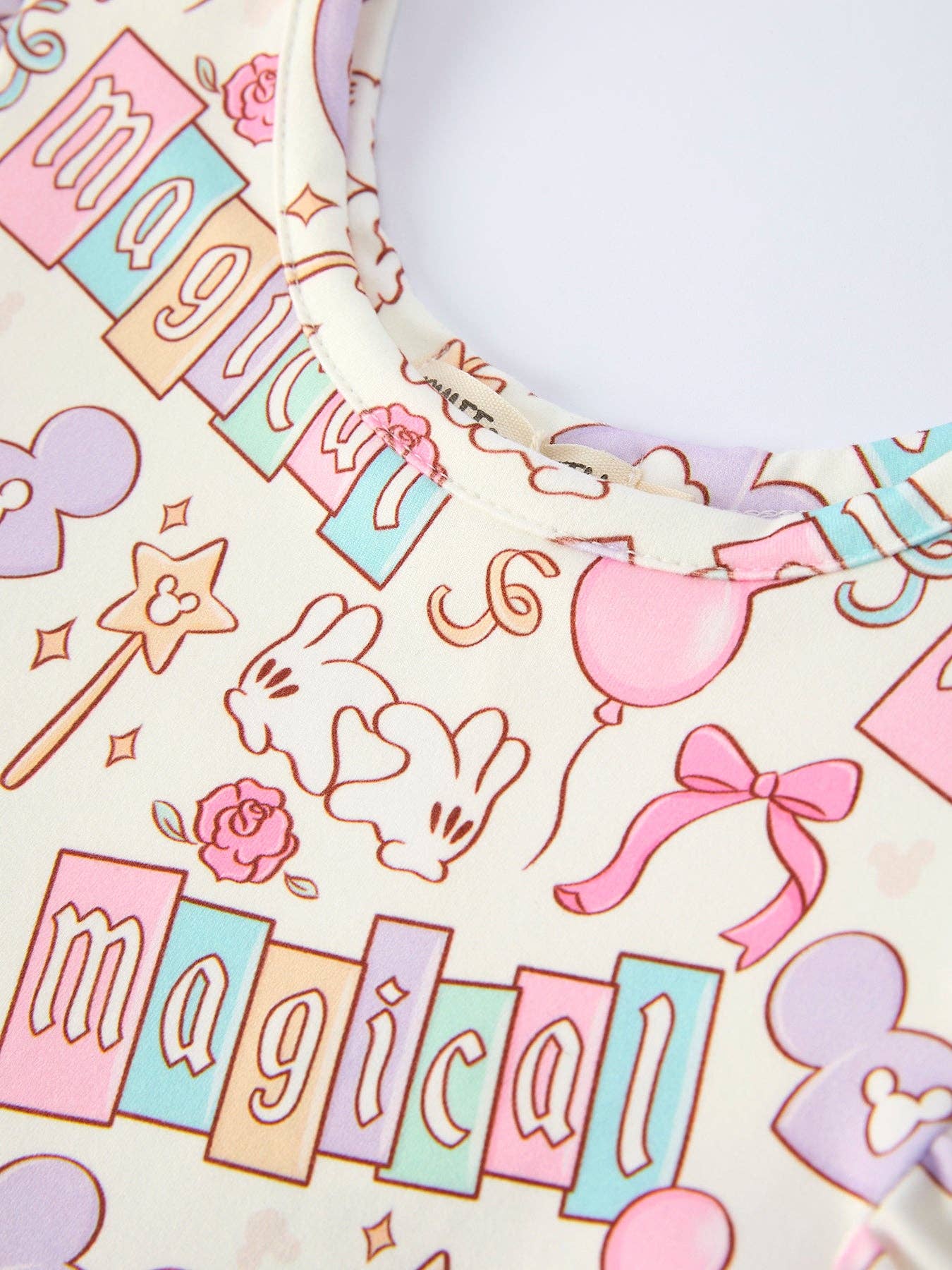 Pastel Magical Theme Girls Flutter Sleeve Dress-360 Carolines Closet-Rylee Faith Designs-The Lovely Closet, Women's Fashion Boutique in Alexandria, KY