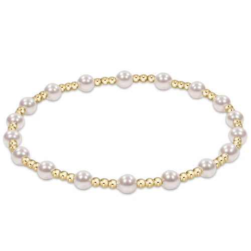 EGIRL Classic Pearl Sincerity 4mm Bracelet-260 eNewton-enewton-The Lovely Closet, Women's Fashion Boutique in Alexandria, KY