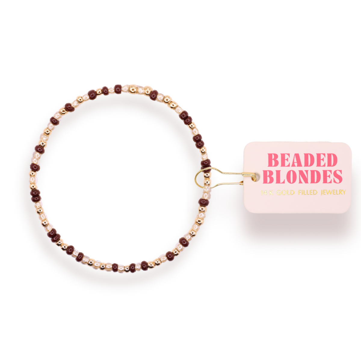 Cinnamon Spice Sprinkle Bracelet: Extended 7.25 inch-bracelet-Beaded Blondes-The Lovely Closet, Women's Fashion Boutique in Alexandria, KY