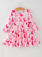 Valentine Toddler Girls Pink Cat Dress-360 Carolines Closet-Rylee Faith Designs-The Lovely Closet, Women's Fashion Boutique in Alexandria, KY