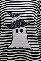 Halloween Ghost Striped Top-110 Long Sleeve Top-Main Strip-The Lovely Closet, Women's Fashion Boutique in Alexandria, KY