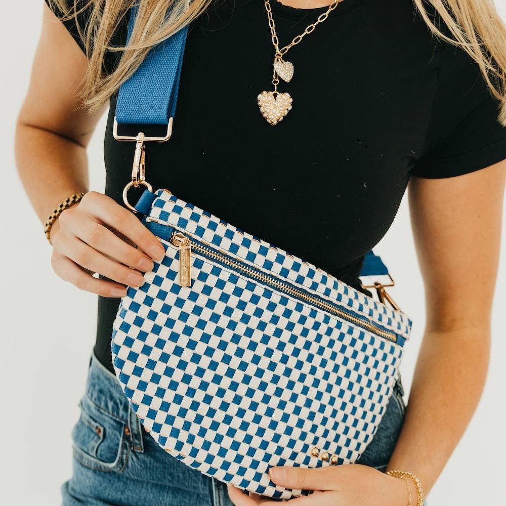 Westlyn Woven Bum Bag - Brown-290 Bag/Handbags-Pretty Simple-The Lovely Closet, Women's Fashion Boutique in Alexandria, KY