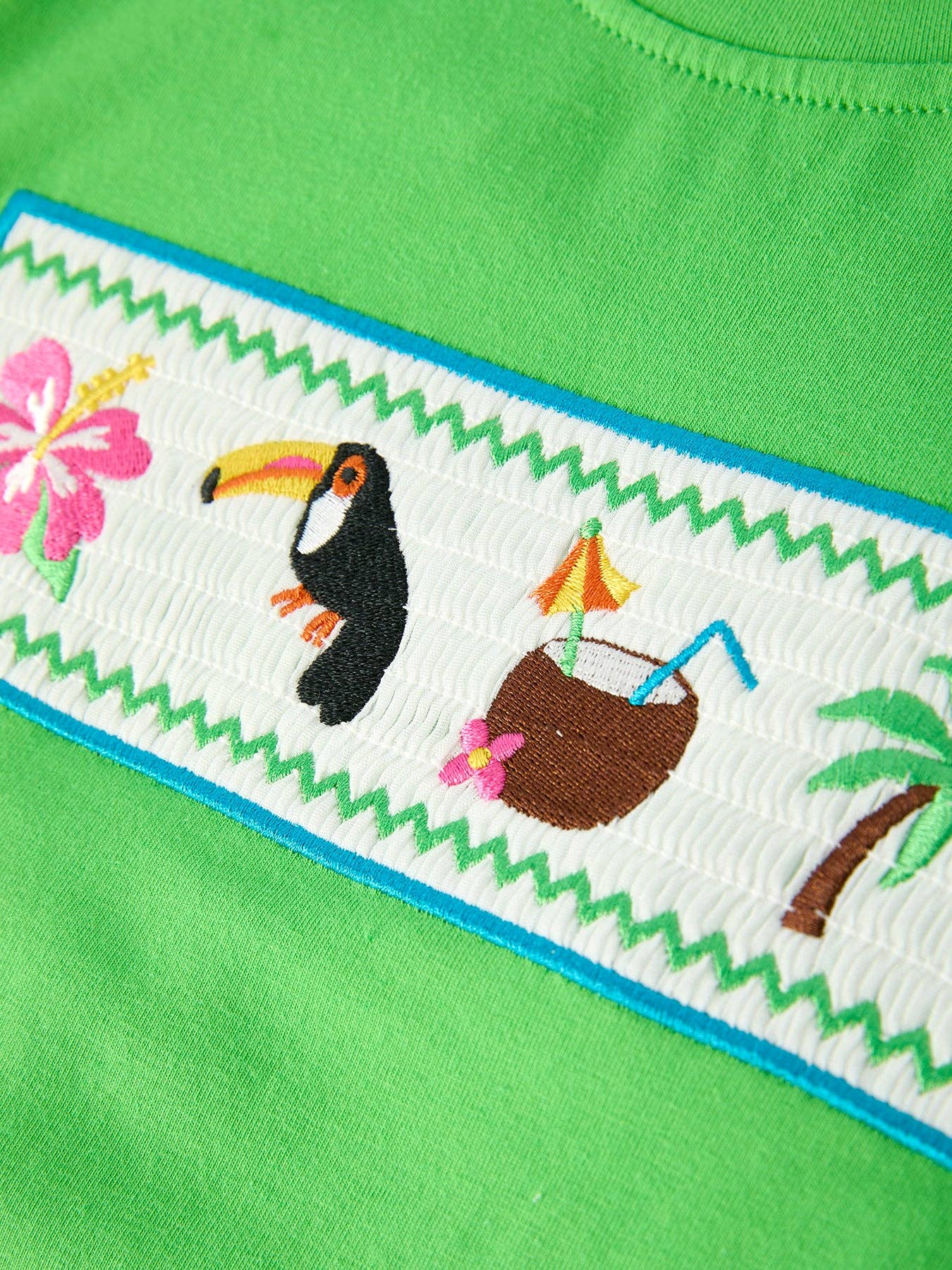 Summer Tropical Embroidered Boys Top/Shorts Set-360 Carolines Closet-Rylee Faith Designs-The Lovely Closet, Women's Fashion Boutique in Alexandria, KY