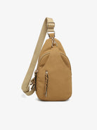 Nikki Faux Suede Sling Pack Bag - Mustard-290 Bag/Handbags-Jen & Co.-The Lovely Closet, Women's Fashion Boutique in Alexandria, KY