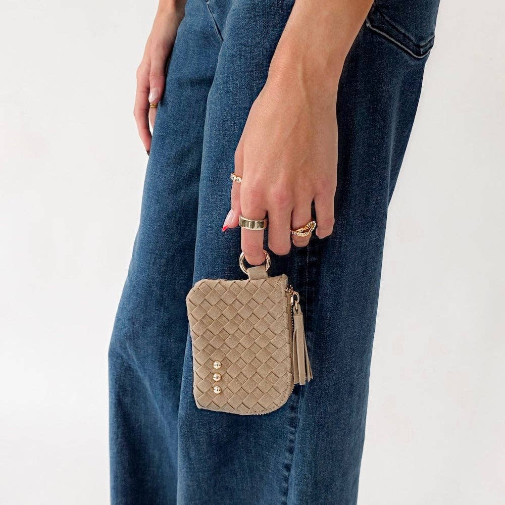 Suede Paris Card Wallet: Olive-wallet-Pretty Simple-The Lovely Closet, Women's Fashion Boutique in Alexandria, KY
