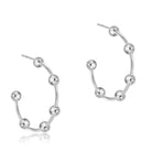 1.5’ Silver Simplicity Post Hoop-Earrings-eNewton-The Lovely Closet, Women's Fashion Boutique in Alexandria, KY