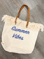 Summer Vibes Fringed Tote