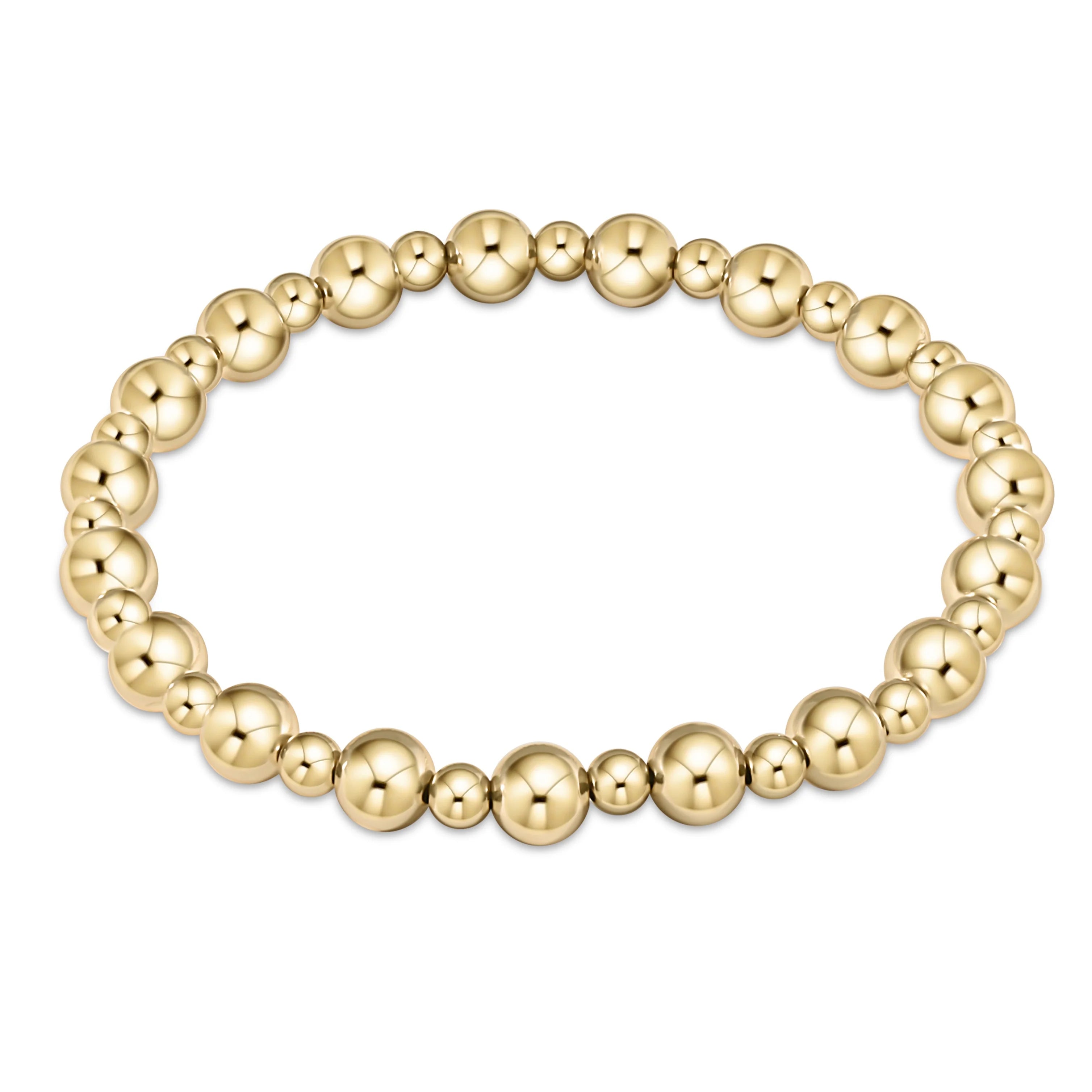Classic Grateful 6mm Gold Bracelet-Bracelets-eNewton-The Lovely Closet, Women's Fashion Boutique in Alexandria, KY