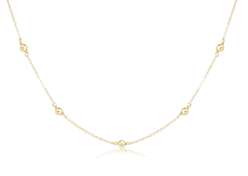 17” Simplicity 6mm Gold Necklace