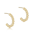 1’ Beaded 3mm Post Hoop-Earrings-eNewton-The Lovely Closet, Women's Fashion Boutique in Alexandria, KY