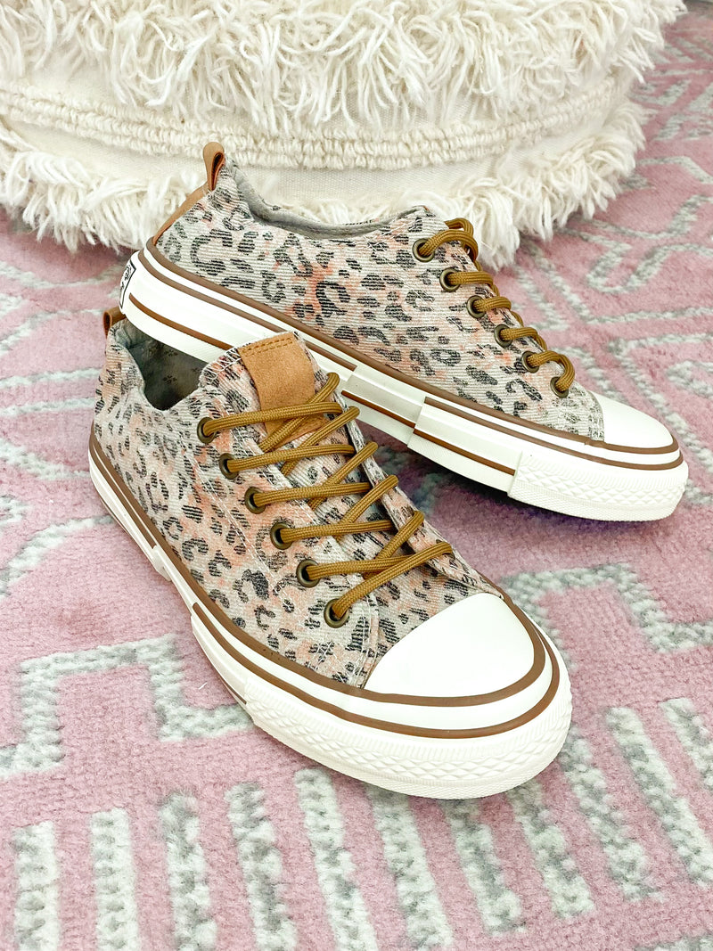 FINAL SALE Around Town Sneaker - Taupe Cheetah