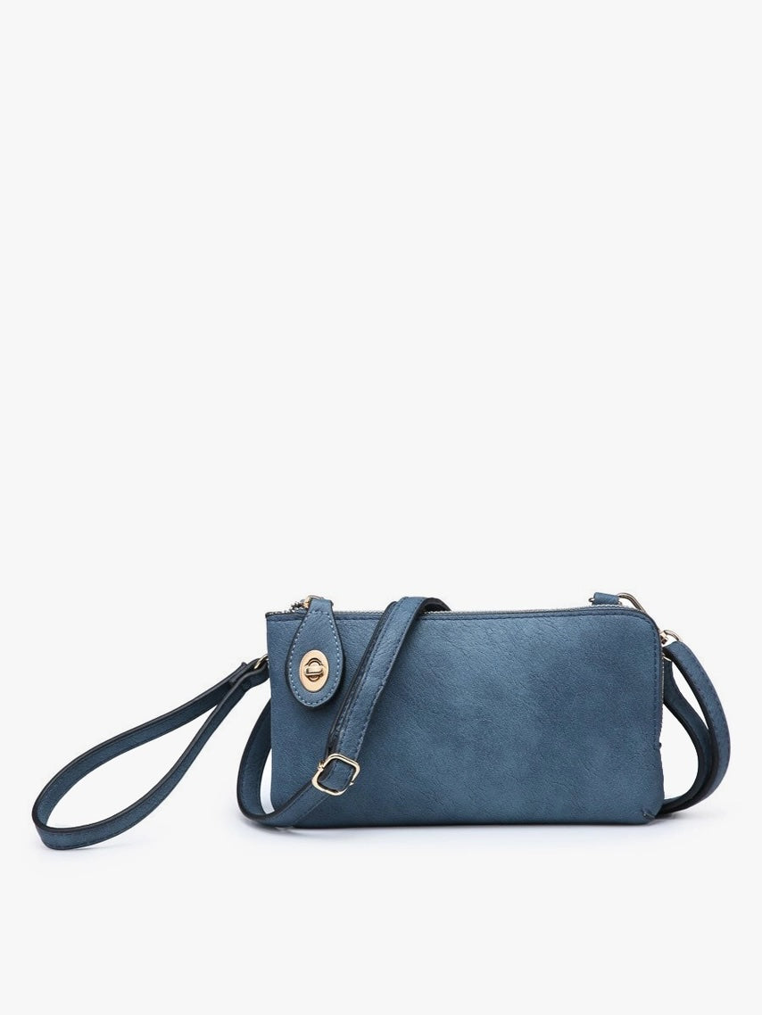 Kendall Crossbody/Wristlet - Indigo Blue-290 Bag/Handbags-Jen & Co.-The Lovely Closet, Women's Fashion Boutique in Alexandria, KY