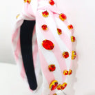 Festive Headbands- Pink Stripe-300 Headwear-Brittyland-The Lovely Closet, Women's Fashion Boutique in Alexandria, KY