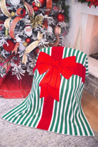 Jess Lea Wrapped w/ a Bow Blanket - Red & Green-350 Holiday-Jess Lea-The Lovely Closet, Women's Fashion Boutique in Alexandria, KY