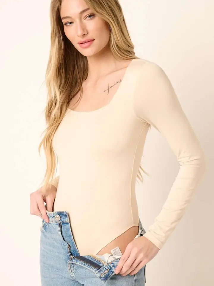 Taking a Walk Bodysuit-110 Long Sleeve Top-The Lovely Closet-The Lovely Closet, Women's Fashion Boutique in Alexandria, KY