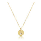 16" Necklace Gold - Respect Small Gold Disc-260 eNewton-eNewton-The Lovely Closet, Women's Fashion Boutique in Alexandria, KY