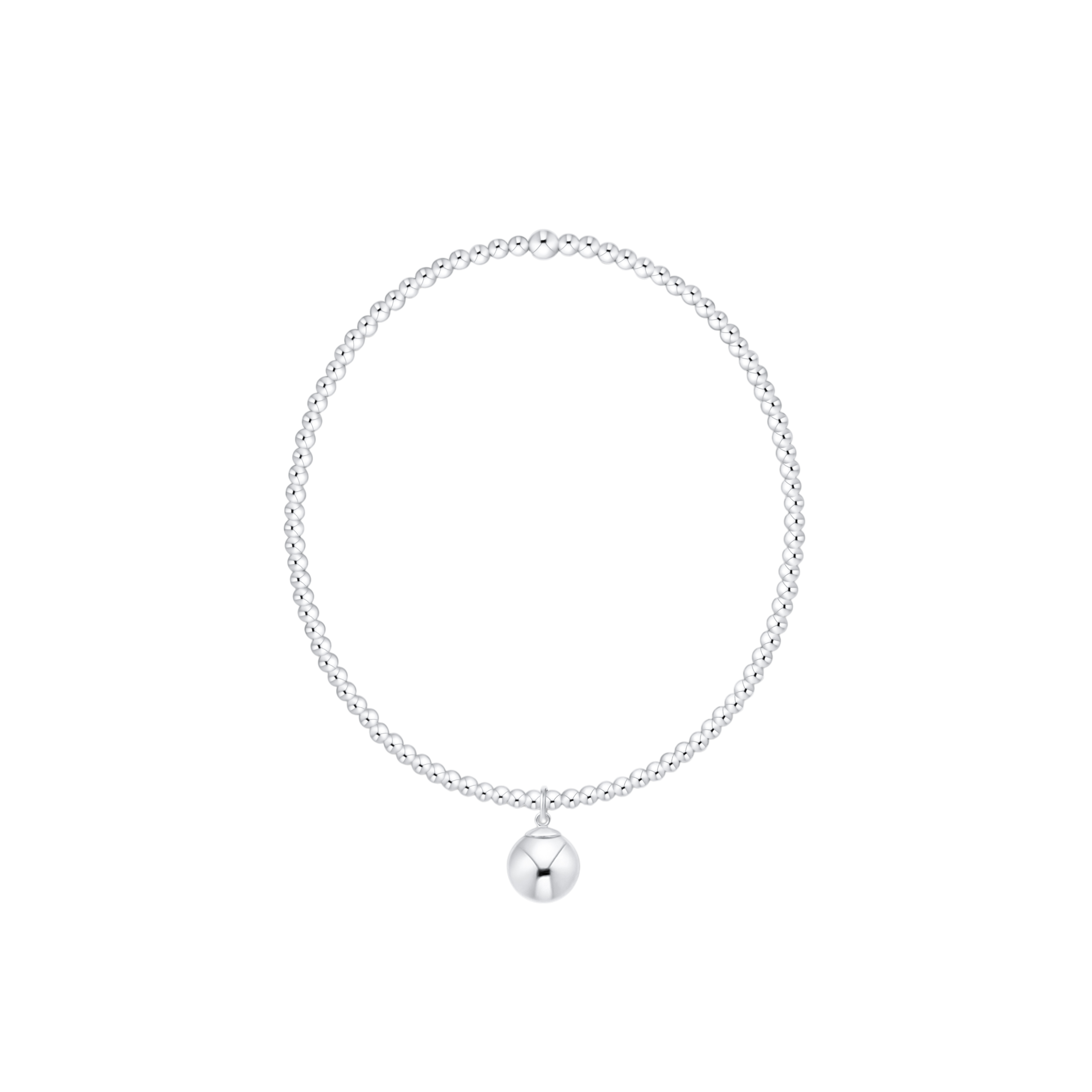 Classic Sterling 2mm Sterling 8mm Ball Charm-260 eNewton-eNewton-The Lovely Closet, Women's Fashion Boutique in Alexandria, KY