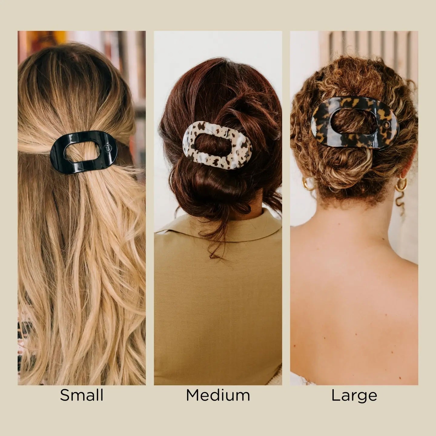 Teleties Flat Round Hair Clip-280 Accessories-TELETIES-The Lovely Closet, Women's Fashion Boutique in Alexandria, KY