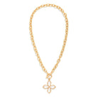 Chain Link Toggle Clasp Necklace - White-280 Accessories-judson-The Lovely Closet, Women's Fashion Boutique in Alexandria, KY