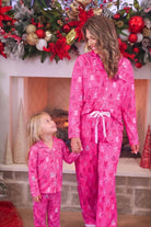 Jess Lea Pretty Pink Christmas Ruffle Pajamas-350 Holiday-Jess Lea-The Lovely Closet, Women's Fashion Boutique in Alexandria, KY