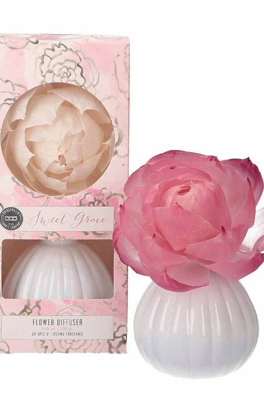 Sweet Grace Flower Diffuser-Diffusers-Bridgewater Candle Co.-The Lovely Closet, Women's Fashion Boutique in Alexandria, KY