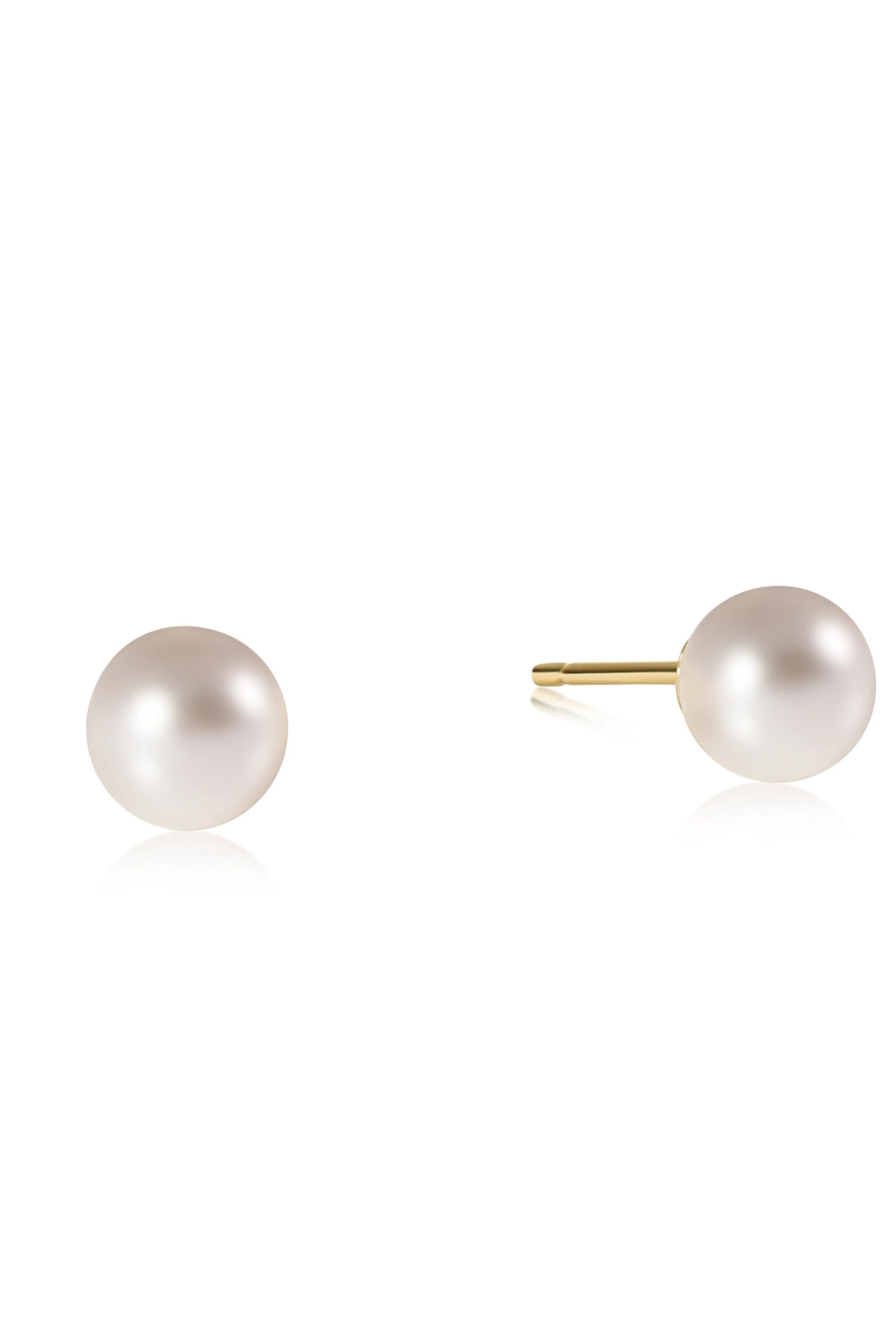 Classic 6mm Pearl Ball Stud-Earrings-eNewton-The Lovely Closet, Women's Fashion Boutique in Alexandria, KY