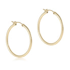 Round Gold Textured Hoop-Earrings-The Lovely Closet-The Lovely Closet, Women's Fashion Boutique in Alexandria, KY