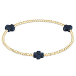 Signature Cross Gold 2mm Bracelet