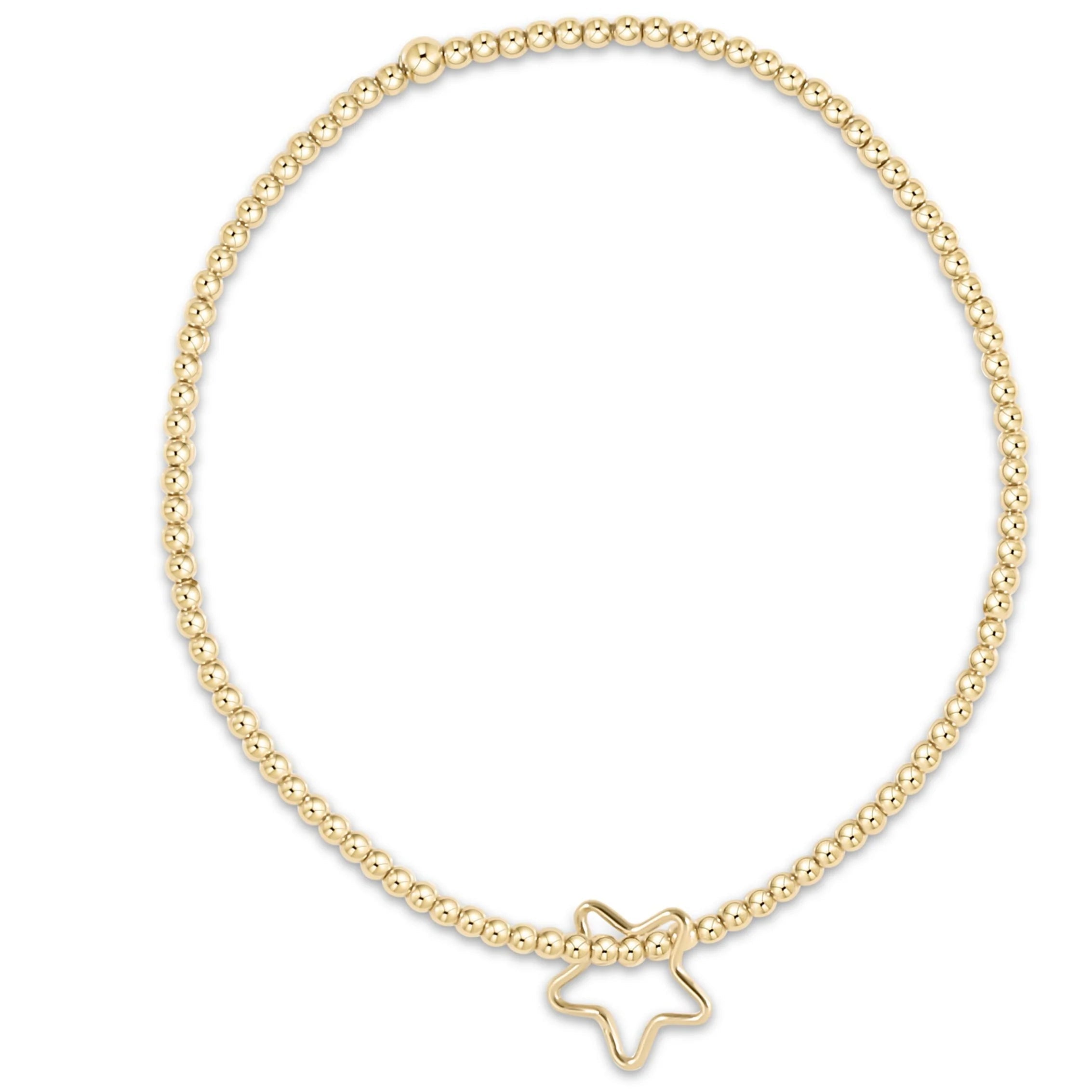 Classic Star Gold Charm Bracelet-Bracelets-The Lovely Closet-The Lovely Closet, Women's Fashion Boutique in Alexandria, KY
