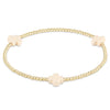 Signature Cross Gold 2mm Bracelet