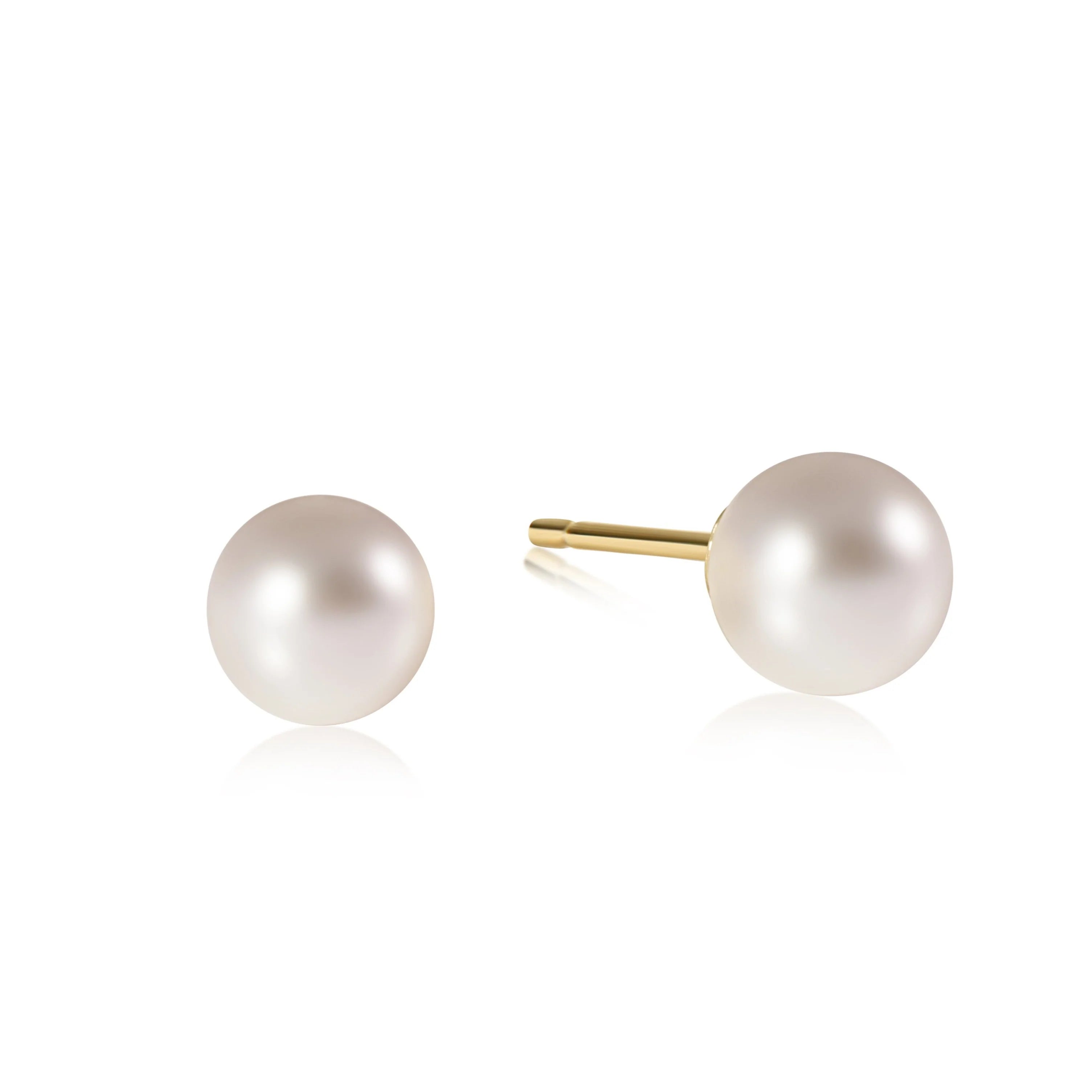 Classic 8mm Pearl Ball Stud-260 eNewton-eNewton-The Lovely Closet, Women's Fashion Boutique in Alexandria, KY